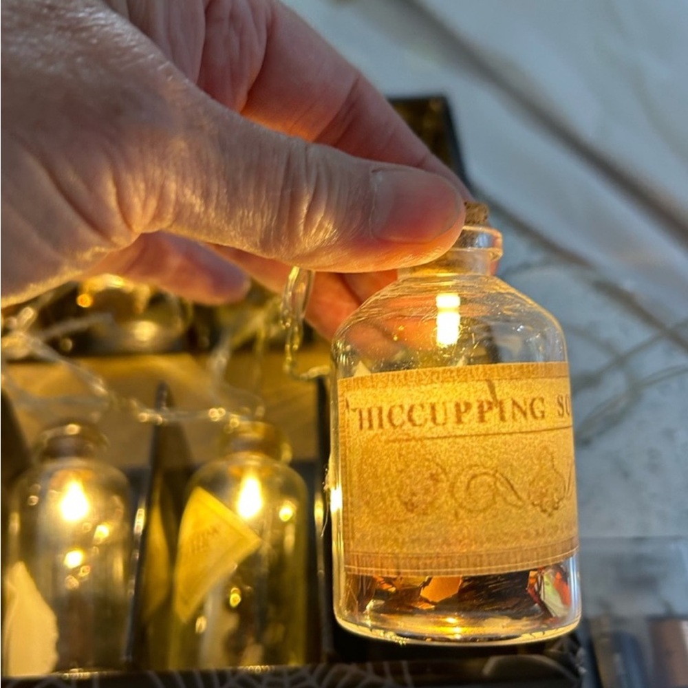 Decorative Glass Bottle with Label